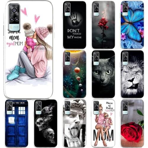 For vivo Y31 Case 2021 Silicone Soft TPU Cat Phone Cases for vivo Y31 2021 Case V2036 6.58'' Cover Bumper for VivoY31 Y 31