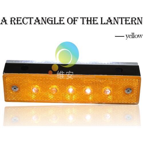 DC24V plastic shell white and yellow LED light traffic safety tunnel wired square road stud