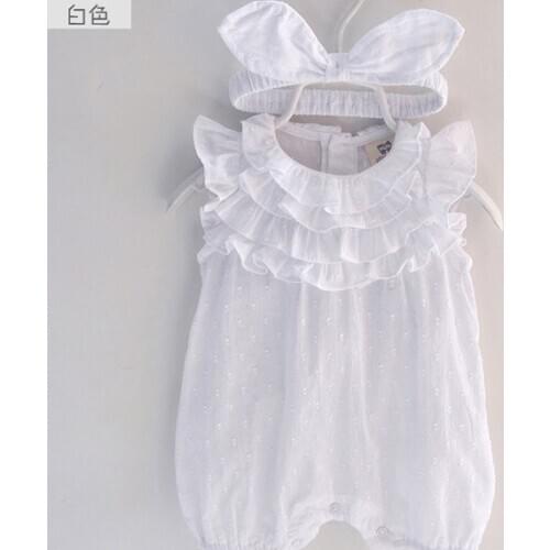 Babys jumpsuit baby girls summer sleeveless climbing suit