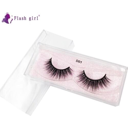 Flash Girl The Newest Style D Series 25 Models 3D Real Mink Natural Thick False Eyelashes Good Quality