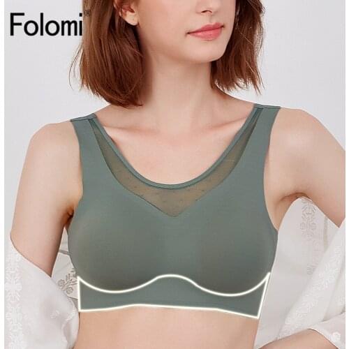 Folomi Sexy Seamless Bras For Women Underwear Push Up Bralette With Padded Vest Top Wire Free Bra M To XXL