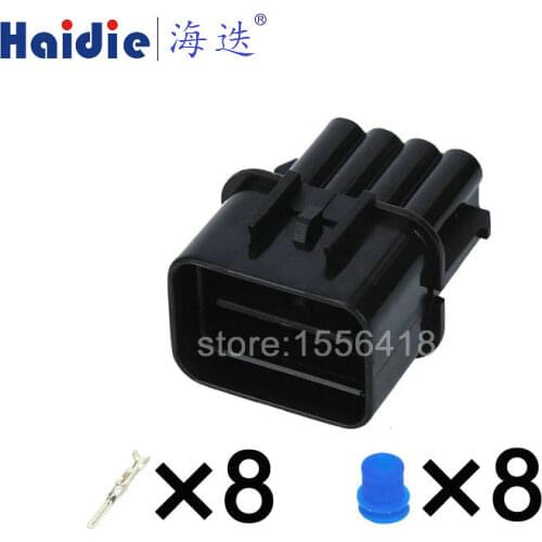 Free shipping 2sets 8pin KUM equivalent wiring harness plug auto connector male connector PB621-08020