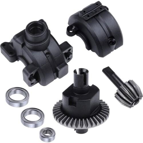 RC Car Front Rear Gear Box Complete Set Drive & Diff Gear for HSP 1:10 RC Car Parts 02024 02051 02030 03015 94123 94106 94107 94