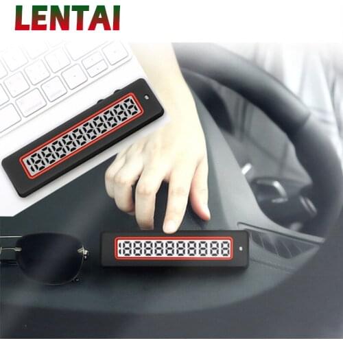 LENTAI For Opel astra h j g insignia vectra c Mazda 3 6 cx-5 Saab 1Set Car Interior Parking Card LED Night Light Digital display