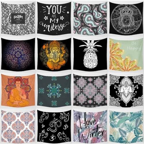 Wall art tapestry I love winter background wall decor square bedroom wall hanging tapestry