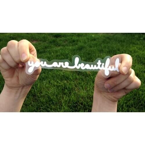 Wholesale Custom Die Cut Clear Vinyl Decal Stickers,UV Resistant And Outdoor Clear Sticker ---PX8058