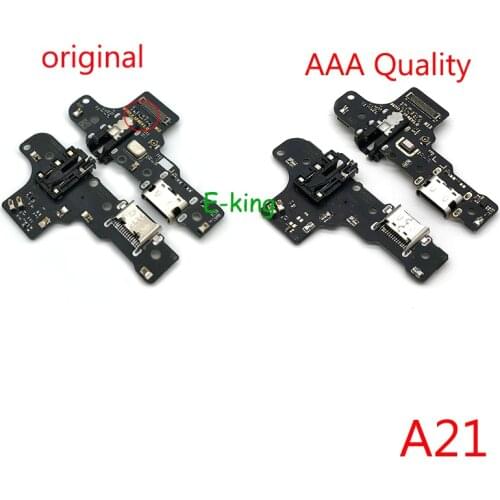 Original USB Port Charging Board For Samsung Galaxy A21 A215 A215F USB Charging Dock Port Flex Cable