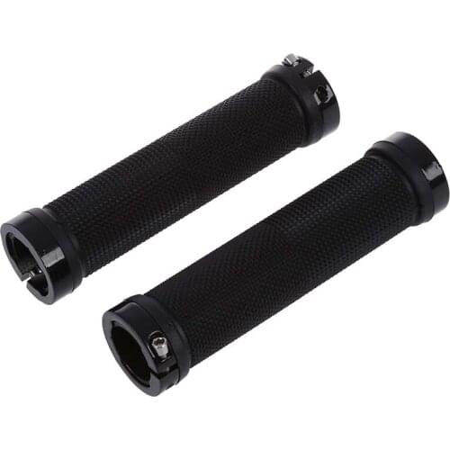 Pair Mountain Bike MTB BMX Bicycle Cycling Double Lock Handlebar Grips