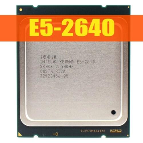 E5 2640 Intel Xeon lga 2011 CPU Processore 2.5GHz Six-Core Twelve-Thread support X79 motherboard