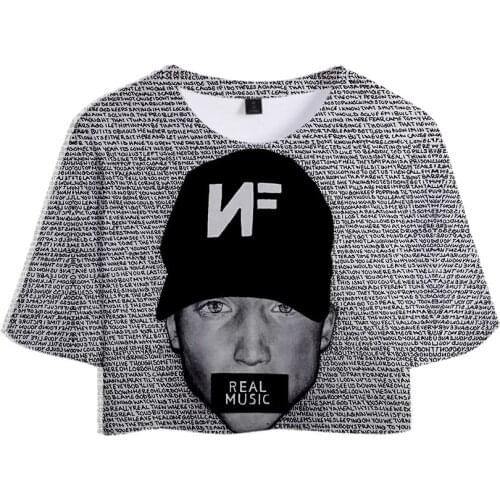 Rapper Nathan John Feuerstein NEW Album The Search NF 3D Tops Girl Short t-shirt Women Sexy Sale Casual T shirt Clothes