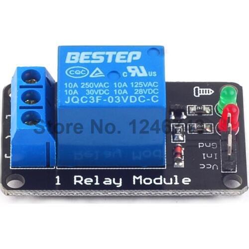 2PCS 1 Channel 3V Relay Module with Lights without Optocoupler blackboard