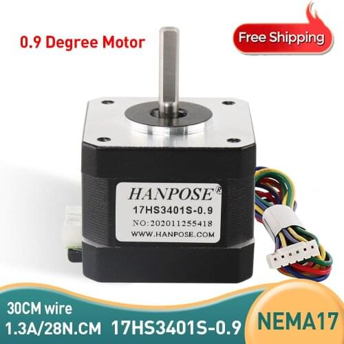 5pcs Nema17 Stepper Motor 17HS3401S 0.9 degree 34mm 1.3A 28N.CM 42 motor 42BYGH for 3D Medical machinery accessories