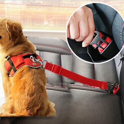 Pet Products Safety Belt Leash Cat Dog Safety Adjustable Car Seat Belt Harness Leash Puppy Seat-belt Travel Clip Strap Leads