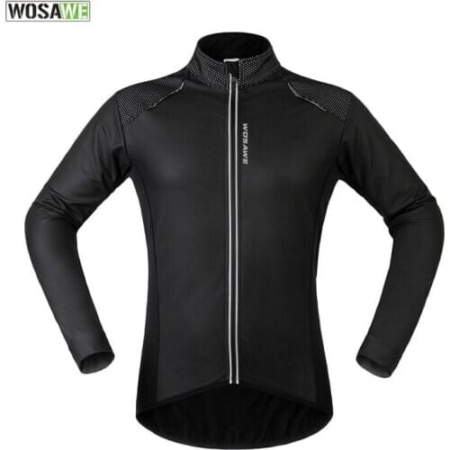 WOSAWE Winter Thermal Fleece Motorbike Cycling Jackets Mens PU Leather MTB Comfortable Fabric Motocross Waterproof Windbreaker