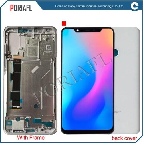 For Xiaomi Mi8 mi 8 LCD Display Touch Screen with frame Digitizer Full Assembly + frame + back cover