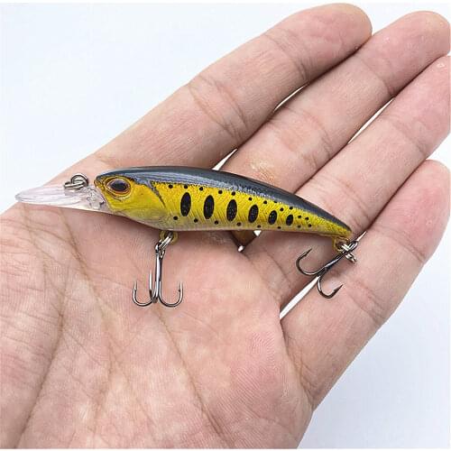 1PCS Topwater Swimbait Fish Fishing Lure Hard Bait75mm Artificial Bait Wobbler Minnow Fishing Crankbait Lure Fishing tackle Lure