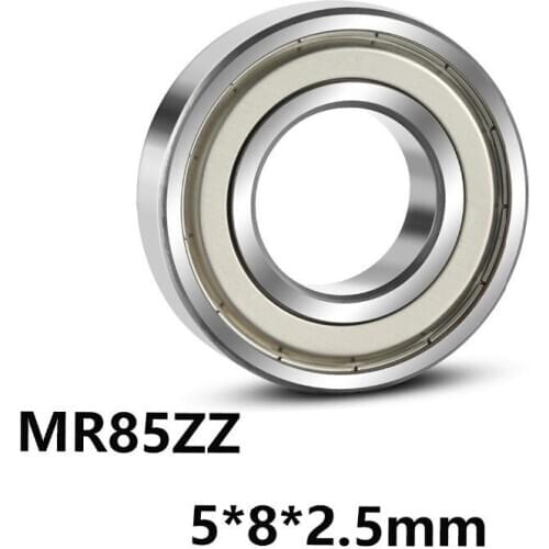 10Pcs/batch Mr85Zzdeep Groove Ball Miniature Bearing Mr85-Zz/ 5*8*2.5Mm High Quality Bearing Steel