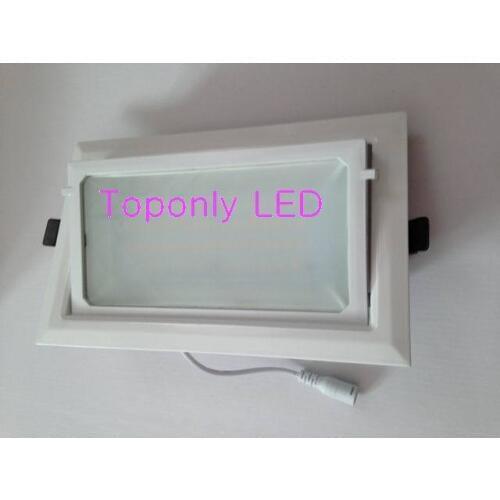 2018 new arrival square super bright Epistar SMD led downlight 20w AC100-240V 45deg rotatable to retrofit traditional down light