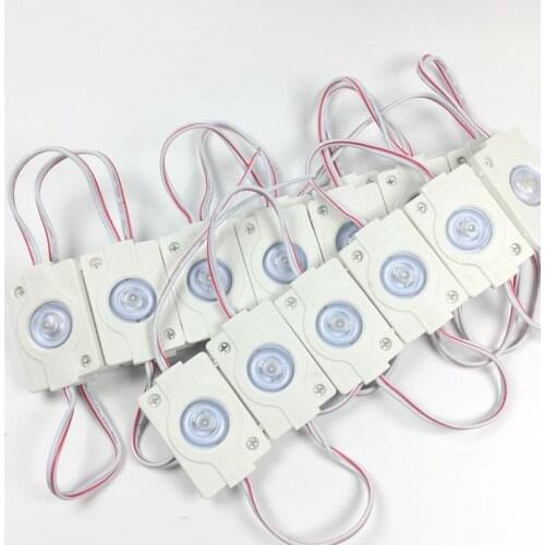 500pcs/lot SMD 3030 LED ,IP65 Waterproof injection led modul,advertising led module DC12V 1.5W with lens 180degree light box