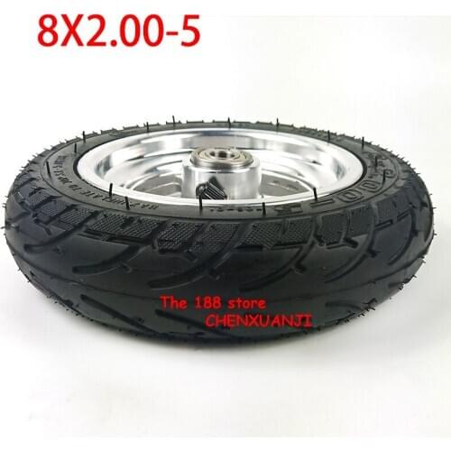 8x2.00-5 Wheel Tubeless Tyre 2.10-5 Vacuum Tire Wheel Hub for Electric Scooter Kugoo S3 Pocket Bike MINI Bike Wheelchair