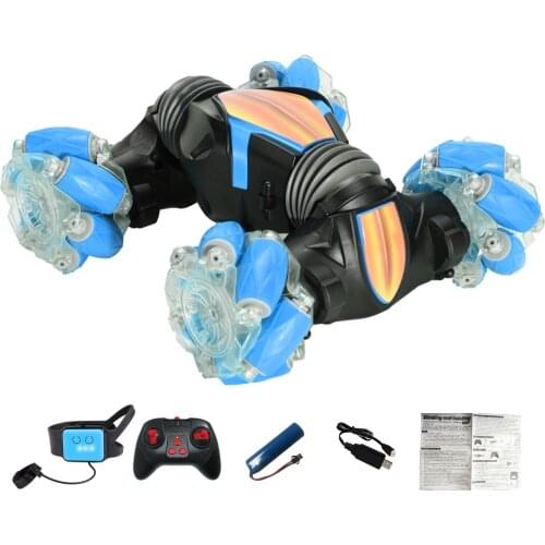 Remote Control Car Crawler With Battery Electric Vehicle Kid Toy Rechargable Gesture Detection Collision Resisitant High Speed