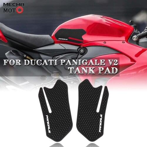 For DUCATI PANIGALE V2 2021 Motorcycle Tank Traction Side Pad Gas Fuel Knee Grip Sticker Decal