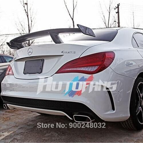For Mercedes CLA Wing CLA45 W117 C117 2013-2016 Carbon Spoiler Wing Trunk Lip Boot Cover Car Styling
