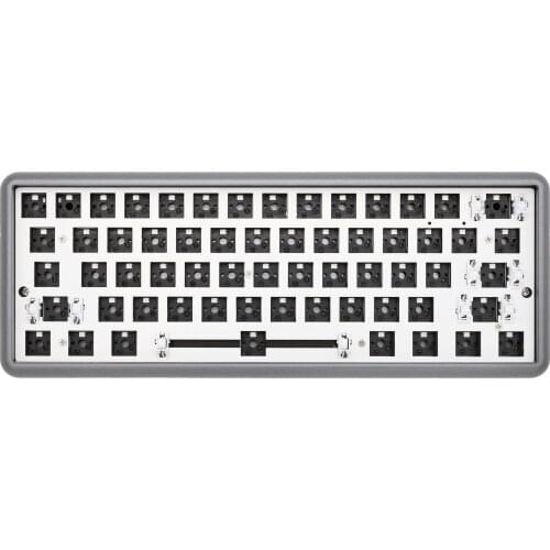 DOPOKEY 61 Mechanical Keyboard Kit 61 key 60% PCB CNC CASE hot swappable switch lighting effects with RGB switch led type c