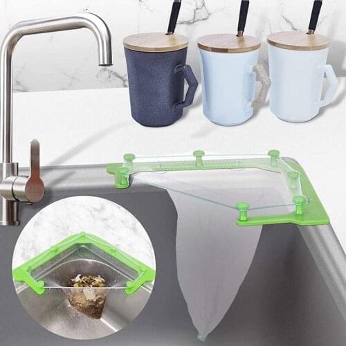 Kitchen Sink Garbage Filter Leftover Filter Triangle Hanging Multifunctional