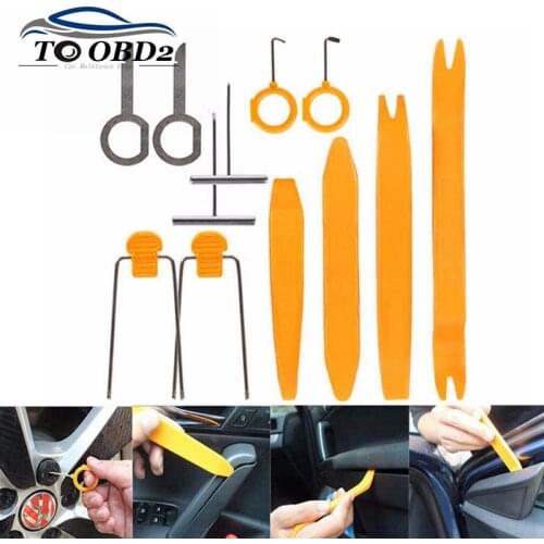 Car Audio Companion Removal Installer 12pcs/Set Door Clip Panel Kits Interior Molding Clip Hand Manual Distinctive Pry Tool