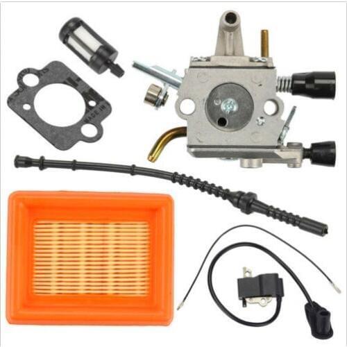 Carburetor Ignition Coil Air Filter For Stihl FS120 FS200 FS250 FS300 Trimmer
