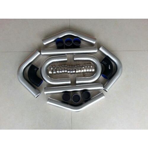 New Performance Aluminum Intercooler Hose For 3"inch / 76mm Universal Turbo Pipe Piping Hose Kits