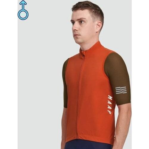 The Best Team MAAP Red Cycling Vest 2021 Men New Summer Blue Sport Windproof Gilet MTB Cycle clothing Breathing Back Quick Dry