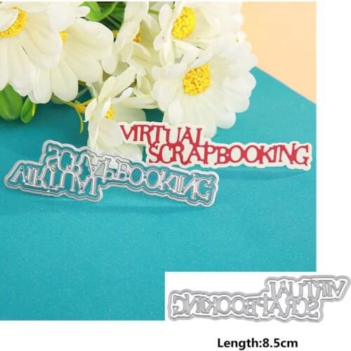 Letter Virtuai Scrapbooking Metal Cutting Dies For DIY Scrapbooking Album Paper Cards Decorative Crafts Embossing Die Cuts 2021