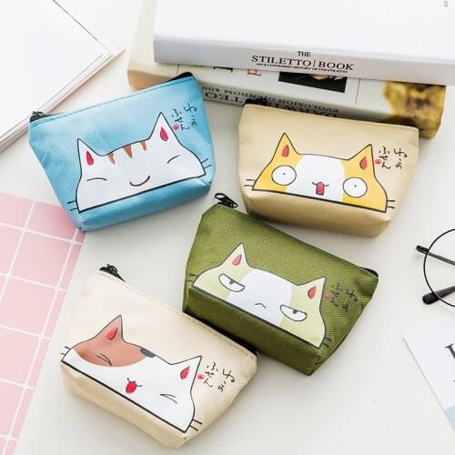 Mini Sanitary Napkin Bag Canvas Coin Purse Credit Card Holder Sanitary Pad Pouch Cosmetics Organizer Storage Bags Women Wallets