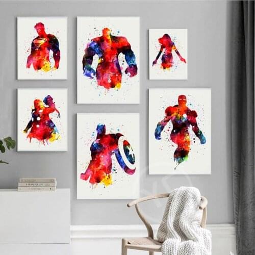 5D DIY Diamond Painting Marvel Avengers Superheroes Cross Stitch Kits Full Drill Embroidery Art Picture Rhinestones Gift Decor
