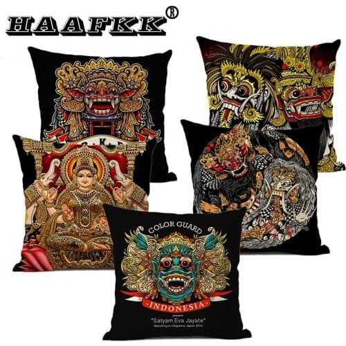 Nation Decorative Pillows Linen India Style Cushion Cover Pillowcase Cushions for Sofa Home Decoration 45*45