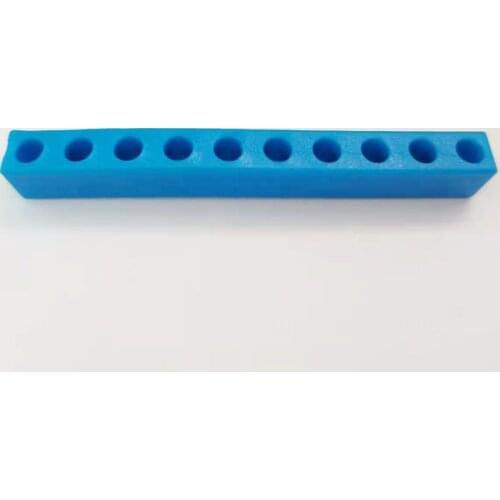 New 4mm 6/10 Holes Hex Shank Screwdriver Bit Holder Plastic Screwdriver Head Bits Storage Drill Bit Stand Storage, 12Pcs/lot