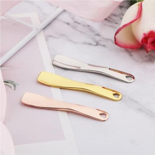 New Metal Mini Cosmetic Spoon Spatulas Makeup Mask Cream Spoon Eye Cream Stick Face Body Beauty Tools Skin Care