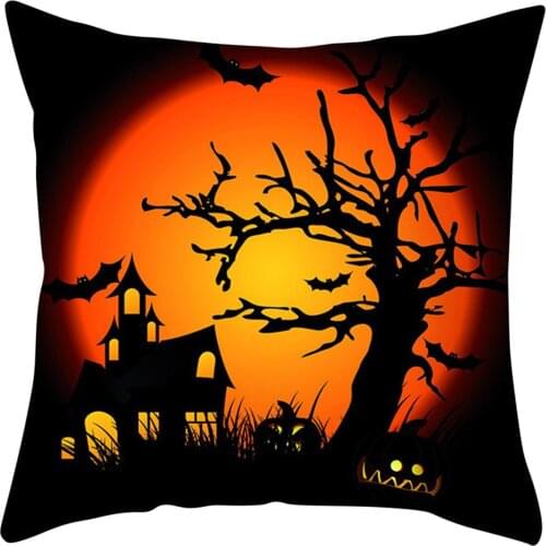 New Fashion Creative Halloween Print Throw Pillow Covers Pillowcase For Halloween Home Sofa Cushion Decoration Accessories