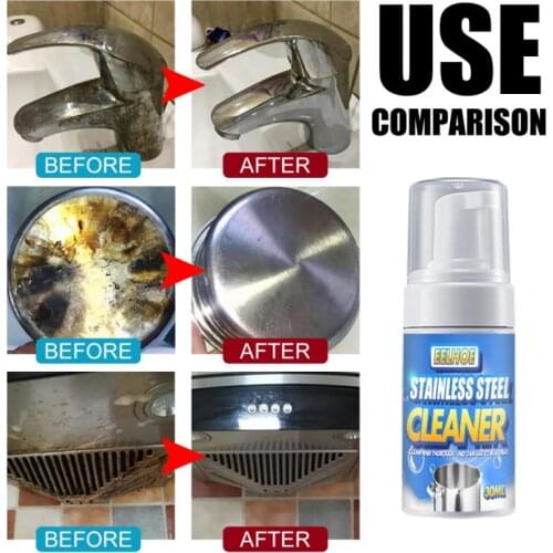New 30ml Kitchen Pot Cleaner Dirt Remover Rust Cleaner Spray Household All-Purpose Cleaner Wok Pot Stains Cleaning Chemicals