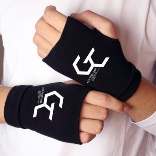 Guilty Crown Gloves Autumn Winter Cotton Warm a half means the gloves Anime Cosplay Handwear