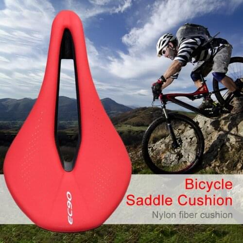 NEW EC90 Bike Seat Saddle MTB Road Bike Super Light Leather Saddle Mountain Bike Racing Saddle PU Breathable Soft Seat Cushion