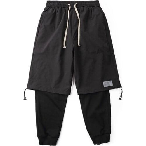 Streetwear hiphop men Harem Pants for Men 2021 Mens Fashion Joggers Jeans Male Trousers Designer Brand Cargo Sweatpants Men