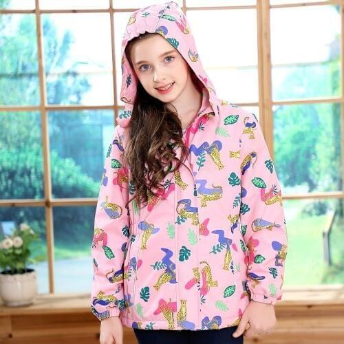 Spring 2019 Girls Windbreak Waterproof Jackets Girl Outerwear Coat Children Warm Polar Fleece Jackets For Girls Teenager Clothes