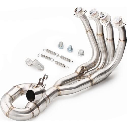 R6 Motorcycle exhaust muffler front link pipe modified motorbike escape middle link pipe for yamaha R6 fz6 2006-2018 slip-on