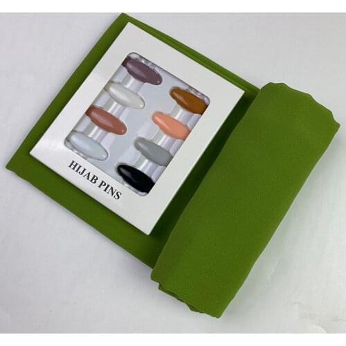 High Quality Premium Chiffon Hijab Scarf Malaysian Womens Scarves Hijabs Pins Long Shawl Headscarf Foulard Femme