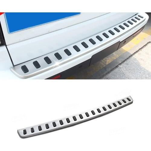 For Land Rover Discovery 4 2010-2016 LR3 Stainless Steel Rear Bumper Protector Tail Trunk Guard Door Sill Plate Scuff Trim Cover