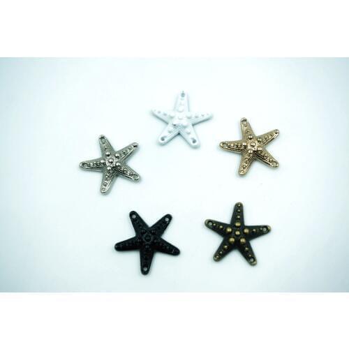 12mm Embossed Starfish Star Bracelet Garment Rivets Cap Stud Belt Leather Craft Bag Hat Shoe Jeans Chocker Wallet Accessories