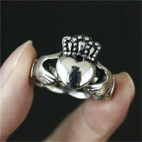 1pc Support Drop Ship New Love Heart Crown Ring 316L Stainless Steel Jewelry Lovers Ring